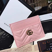 gucci marmont card case nextdusty pink matelassé leather CohotBag  - 5