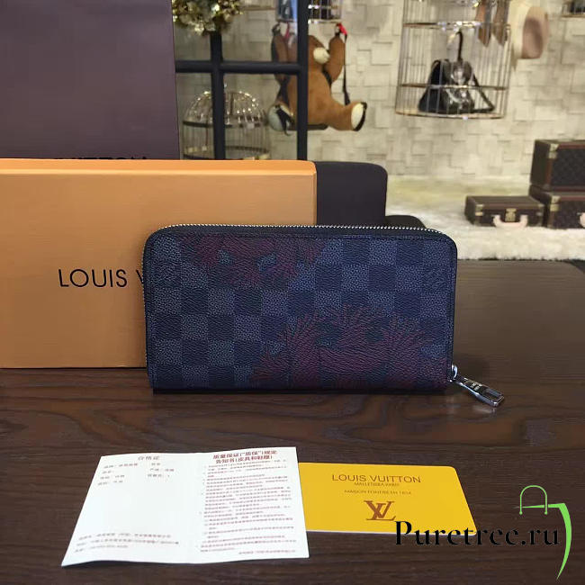 louis vuitton zippy CohotBag  wallet blue 3163 - 1