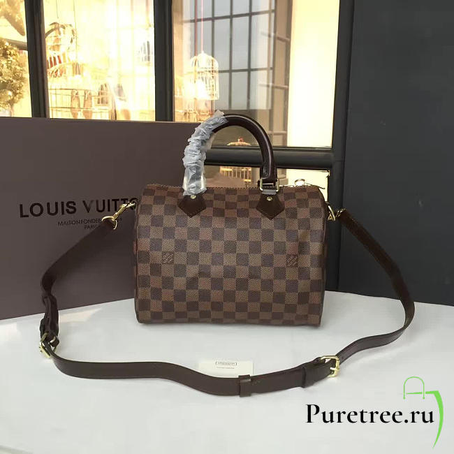 louis vuitton speedy CohotBag  bandoulière 25 damier ebene 3205 - 1