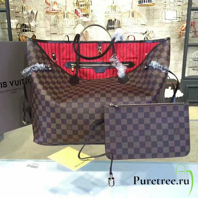 Louis Vuitton Neverfull GM Damier Ebene Cherry - 1