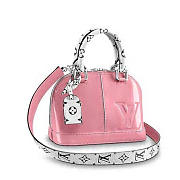 LV Leather Alma BB Shining Pink Bag | M54704  - 1