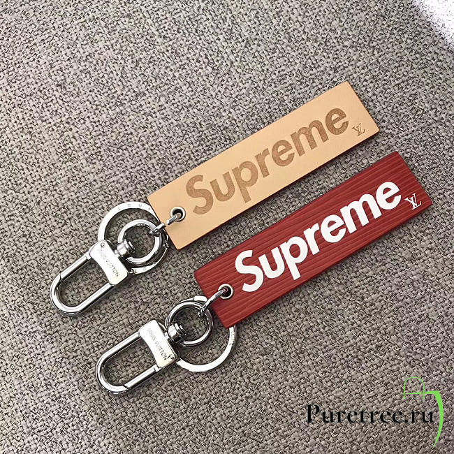  louis vuitton superme CohotBag  key ring red 3801 - 1