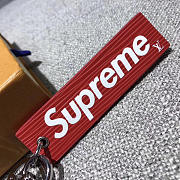  louis vuitton superme CohotBag  key ring red 3801 - 4