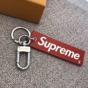  louis vuitton superme CohotBag  key ring red 3801 - 5