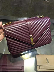 ysl gold monogram college wine red CohotBag 5094 - 6