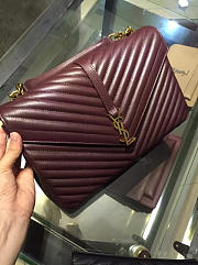 ysl gold monogram college wine red CohotBag 5094 - 3