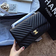 Chanel Classic Chevron Flap Bag Black 25cm - 6