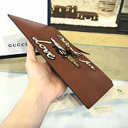 gucci gg leather clutch bag z08 - 2