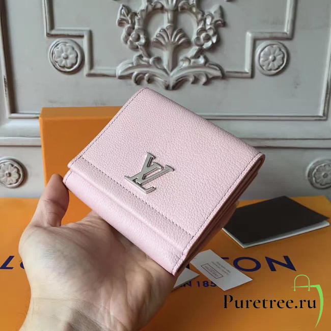  louis vuitton lockme  CohotBag  ii compact wallet pink 3178 - 1