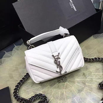 ysl quilted monogram college white CohotBag 5069
