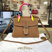 CohotBag delvaux mm brillant satchel brown 1491 - 1