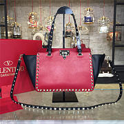 Valentino rockstud handbag black with green/red - 5