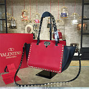 Valentino rockstud handbag black with green/red - 6