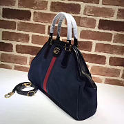 Gucci Medium Top Handle Bag Navy | ‎516459  - 4