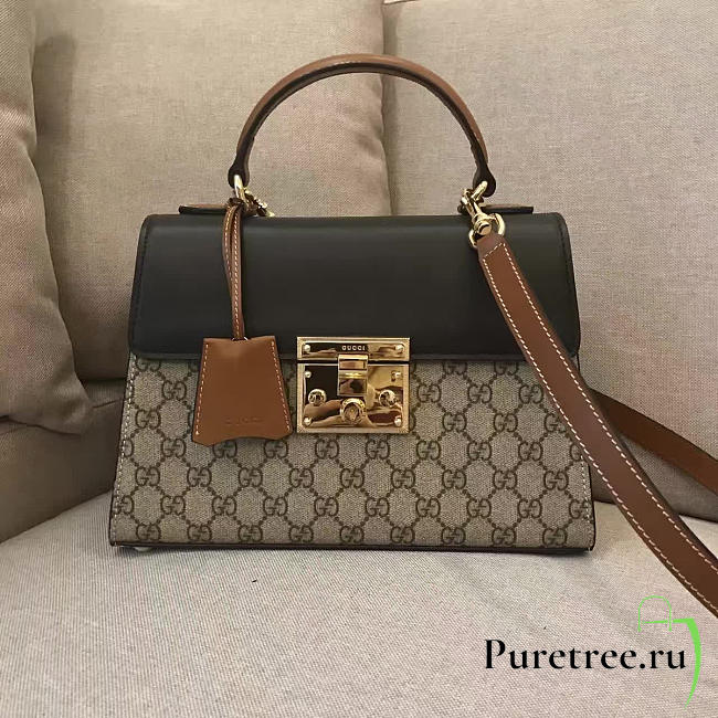 gucci gg leather padlock 2392 - 1