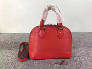 louis vuitton supreme domed satchelv red m40301 - 3