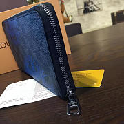 Louis Vuitton zippy wallet blue 3147 - 6