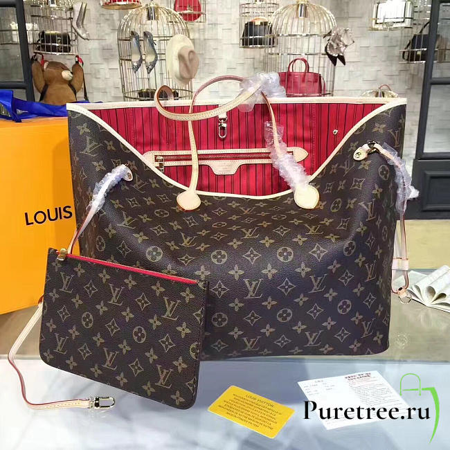 Louis Vuitton Neverfull GM Monogram Canvas Cherry - 1