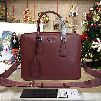 Prada leather briefcase 4226
