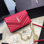 ysl gold monogram college red CohotBag 5072 - 1