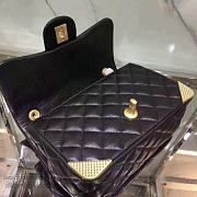 chanel calfskin small flap bag black CohotBag a98256 vs05001 - 4