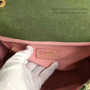 chanel canvas patchwork chevron medium flap bag khaki CohotBag 040101 vs06628 - 4