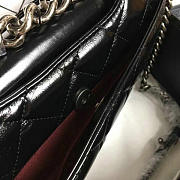 chanel oil wax leather perfect edge bag silver black CohotBag a14041 vs09833 - 4