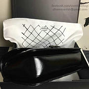 chanel oil wax leather perfect edge bag silver black CohotBag a14041 vs09833 - 5