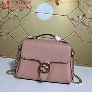 Gucci gg flap shoulder bag on chain pink 5103032 - 1