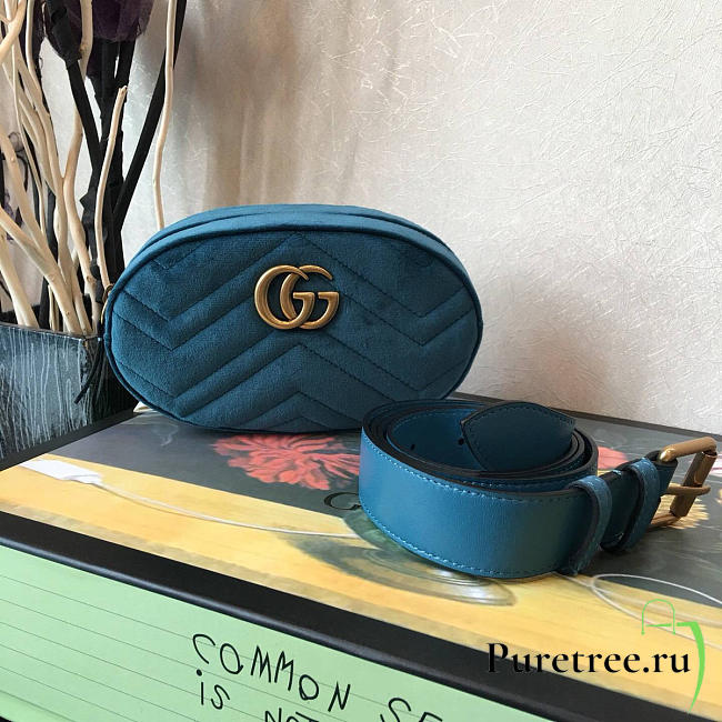 Gucci marmont pocket blue | 2626 - 1