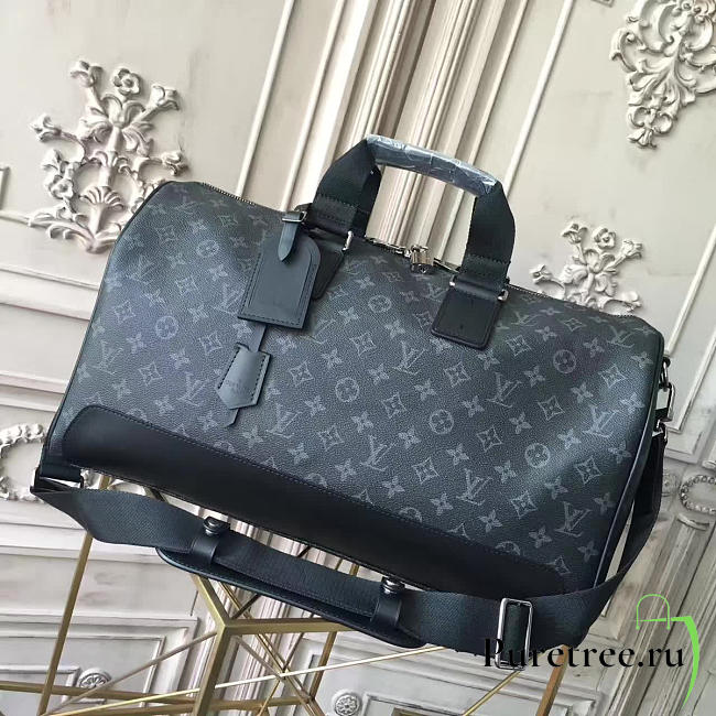 Louis Vuitton Keepall 45 Monogram Eclipse Canvas | 3629 - 1