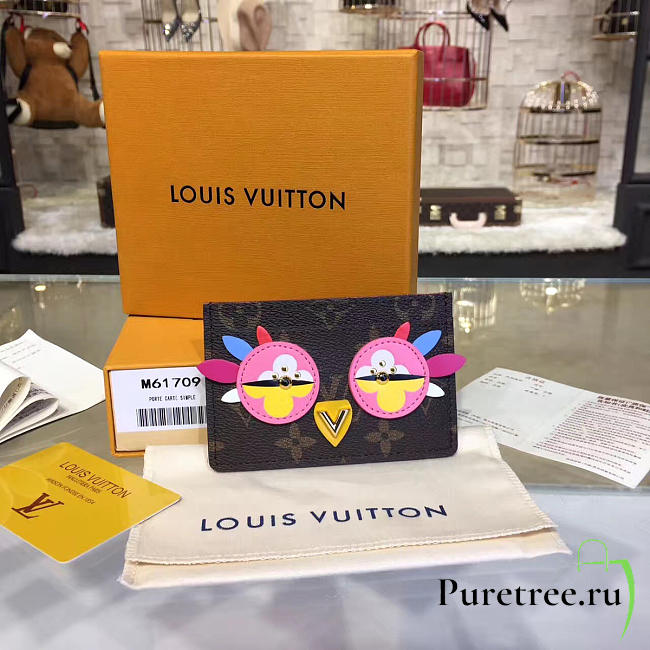 Louis Vuitton credit card holder monogram bird - 1