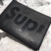 Louis Vuitton Supreme Pochette Jour Clutch Black | M64574 - 3