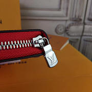  Louis Vuitton superme zip wallet red - 6