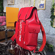 Louis Vuitton Supreme Backpack Red Water Tripple| M41709 - 3