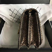 chanel snake embossed flap shoulder bag gold CohotBag a98774 vs00548 - 2