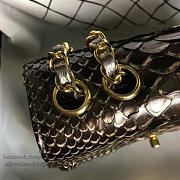 chanel snake embossed flap shoulder bag gold CohotBag a98774 vs00548 - 3