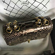 chanel snake embossed flap shoulder bag gold CohotBag a98774 vs00548 - 4