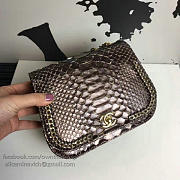 chanel snake embossed flap shoulder bag gold CohotBag a98774 vs00548 - 6