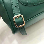 Chanel grained calfskin gold-tone metal backpack green | A93748  - 6