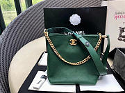 Chanel calfskin hobo handbag 93660# - 2