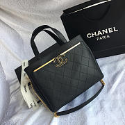 Chanel small shopping bag balck | 57563 - 1