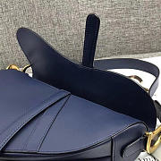 Dior saddle bag original leather blue m0446 - 3