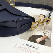 Dior saddle bag original leather blue m0446 - 6
