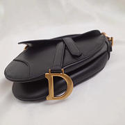 Dior saddle bag original leather black 20cm | M0446 - 3