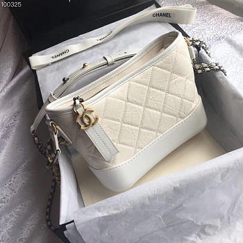 Chanel's gabrielle small hobo bag white 
