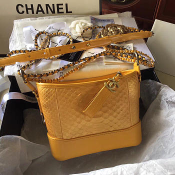 Chanel's gabrielle hobo bag yellow 