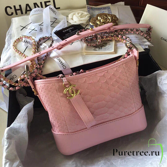 Chanel's gabrielle hobo bag pink - 1