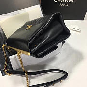 Chanel original single double c flip bag black large - 5