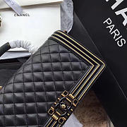 Chanel new original single bag black - 4